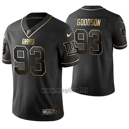Maglia NFL Limited New York Giants B.j. Goodson Golden Edition Nero